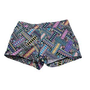 Mr Turk Swim Trunks Mens 29 2” Inseam Geometric Print Short Retro Lined